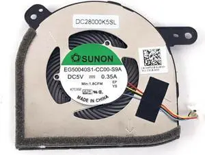 New CPU Cooling Fan For Dell Latitude 5285 Latitude 12 5290 2in1 Tablet P/N:DC28000IRS0 07487H 0HFV18