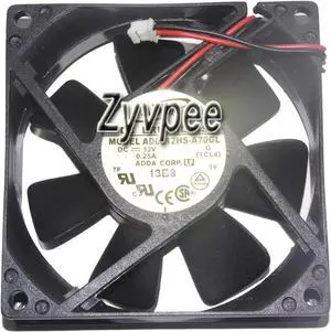for ADDA 80*25mm AD0812HS-A70GL 12V 0.25A 2 Wire 2 pins 8cm case fan,cpu cooler,cooling fan