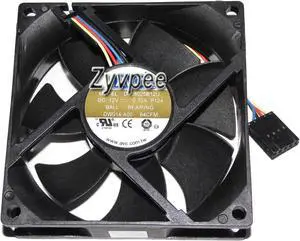 for AVC 8025 8CM DS08025B12U P124 DW014 DC 12V 0.7A 4 Wires 4 Pins 8CM case fan