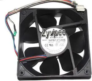 for 3Wires 120mm 12038 WFB1212HE F00 DC12V 0.60A 12CM Server Cooling Fan