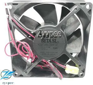 for 9CM NIDEC 9232 D09C-12PS6 07 12V 0.12A 2 Wire Server Cooling Fan for 9CM NIDEC 9232 D09C-12PS6 07 12V 0.12A 2 Wire Server Cooling Fan