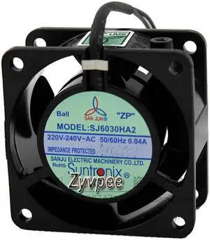 for 60*30mm SJ6030HA2 AC220V Ball bearing 2 wires 6CM ac axial fan