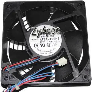 for 120mm AFB1212SHE 12V 1.6A 3 wires 3 pins 12cm cooling fan power cooler