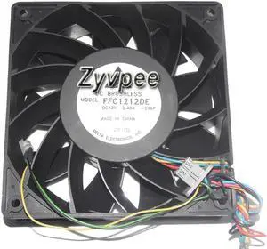 for 120mm Server Cooling Delta 12038 FFC1212DE 12V 2.4A 4 Wire with light Axial Fan