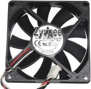 for 80mm 8025 AFB0812VHB -F00 DC12V 0.3A 3 Wires 3 Pins Server CPU Cooling