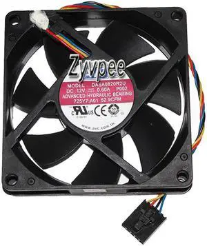for 80mm 8020 725Y7 DASA0820R2U P002 12V 0.6A 4 Wires 8CM Server Cooling