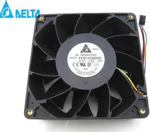 for Delta 140x51mm FFB1424SHG 24V 2.3A 4 Wires 4 Pins PWM DC Axial Fan For Server Case Inverter