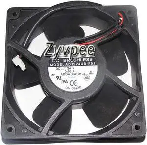 for 120mm 12038 AD1224UB-F51 DC24V 0.4A 2 Wires 2 Pins 12CM Inverter Cooling