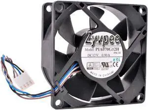 for 70mm 7025 Zyvpee PIA070G12H -P06-DE 12V 0.9A 4Wires 4Pin 7CM CPU Cooling