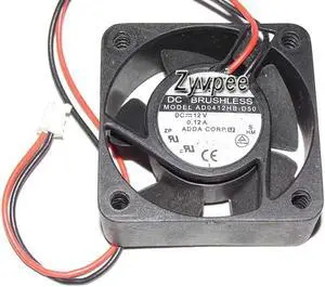 for 40mm 4015 AD0412HB-D50 DC12V 0.12A 2 Wires 2 Pins 4CM CPU Cooling