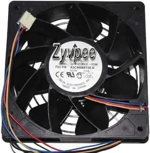 for 120mm 12038 Zyvpee FSC:A3C40089758.B QFR1212EHE DC12V 1.5A 4 Wires 12cm Case Fan