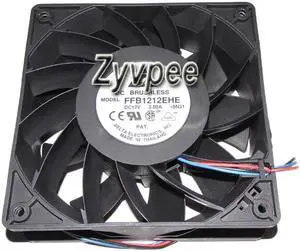 for 120mm 12038 Zyvpee FFB1212EHE -5N31 DC12V 3.0A 3 Wires 3 Pins 12CM Case Fan
