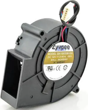for AVC 9733 BA10033B12U 023 DC12V 2.4A 3 wires ball bearing 10CM blower for Barbecue box