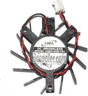 for ADDA AD0512UB-TB1 12V 0.22A 2 Wires 2 Pins Frameless VGA fan graphics Card cooler