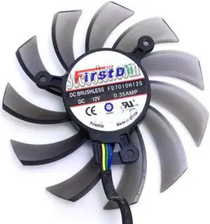 for FirstD FD7010H12S 12V 0.35A 4 wires 4 pins frameless vga fan graphics card cooler