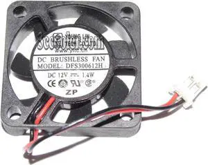 for Young Lin 30*06mm 3CM DFS300612H 12V 1.4W 2 wires 2 pins micro fan switch / Hard disk cooler