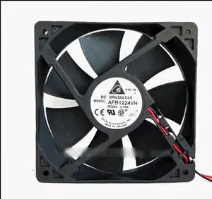 for Original delta AFB1224VH 12025 2 Balls Bearing Cooling fan with 24V 0.35A 120X120X25MM 2 Wires