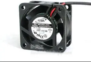 for Original ADDA AD0412XB-C51 4020 DC 2 balls Bearing Cooling fan with 12V 0.20A 2 Wires 2Pins