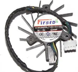 for FirstD FD6010U12D 6010 DC Brushless cooling fan with 12V 0.30A 4 Wires 4Pin For Video Card
