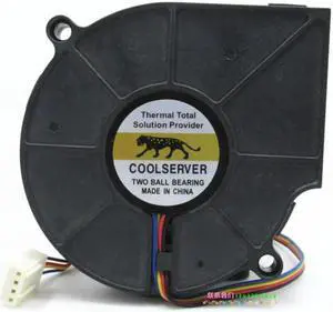 for 75mm Blower Cooling B127515BU 12V 4 Wires 4 Pins 1U 775 P4 CPU Cooler Fan