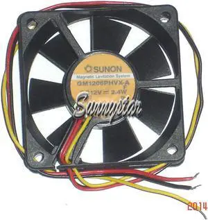 for Square Cooler of SUNON 60*15mm GM1206PHVX-A with 12V 2.4W 3-Wires case fan cpu cooler