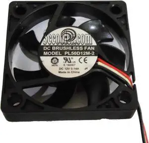for Power Logic 5cm 50*10mm PL50D12M-2 12V 0.14A 3 wires 3 pins case fan cpu cooler