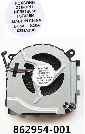 New Laptop GPU Cooling Fan For HP Omen 17-W 17-W010CA 17-W018CA 17-W023DX 17-W033DX 17-W043DX 17-W047NR 17-W053DX 17T-W000 857463-001 (Not for cpu fan)