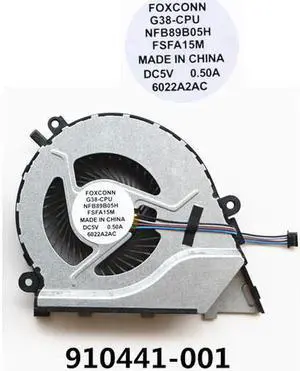 New Laptop CPU Cooling Fan For HP Omen 17-W 17-W010CA 17-W018CA 17-W023DX 17-W033DX 17-W043DX 17-W047NR 17-W053DX 17T-W000 910441-001 (Not for GPU fan)