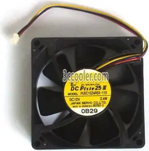 for Servo 8025 80*25mm PUDC12Z4RSX-110 12V 2.4W 3 Wires 3 Pins Case fan 8CM server cpu cooler