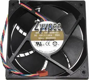 for AVC 120x25mm DS12025B12U P024 P/N:451780-001 12V 1.05A 4 Wires PWM 4 Pins Case Fan 12CM CPU Cooler