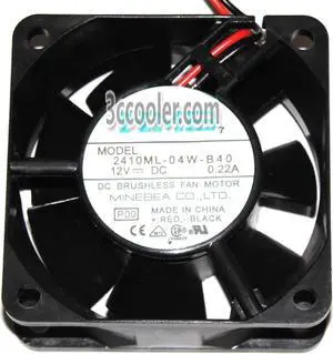 for NMB 6025 2410ML-04W-B40 Square Cooler with 12V 0.22A 2 Wires 2Pins Silence Cooler for Case for NMB 6025 2410ML-04W-B40 Square Cooler with 12V 0.22A 2 Wires 2Pins Silence Cooler for Case