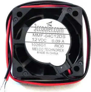for Melco 4015 40*15mm MMF-04C12DS RO0 ROO 12V 0.14A 2 Wires Case fan 4CM inverter ABB fanuc server cooler