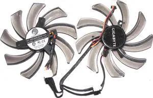 for Twins Power Logic PLD10010S12M 12V 0.2A 3 Wire 3 pins vga fan graphics card cooler For Gigabyte