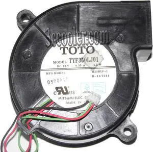 for TOTO 7CM 70*25mm TYF350LJ01 M25BLF-1 12V 0.35A 4.2W 3Wire 3 Pins Blower Case fan projector cooler