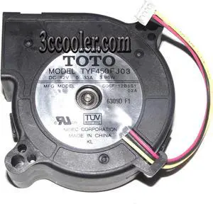 for TOTO 6CM 60*25mm TYF450FJ03 D06F-12B3S1 12V 0.33A 3.96W 3 Wires 3 Pins Blower Case fan projector cooler