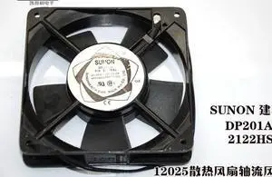 for SUNON 12025 DP201AT 2122HSL Sleeve Bearing Axial Cooler with AC 220~240V 50~60Hz 0.1A For Case,Box