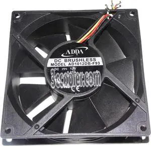 ADDA 10538 105x38mm AD1012DB-F93 12V 0.21A 3 Wires Case Fan 10CM server cooler