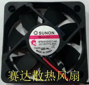 for DC square cooler of UNON 5010 MF50101V2-E01C-A99 with 12V 0.45W 2-Wires