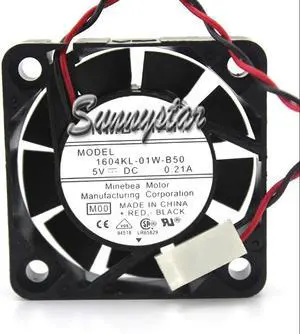 for DC Square Cooler of NMB 4010 1604KL-01W-B50 with 5V 0.21A 2-Wires