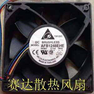 for DC brushless Cooler of DELTA 12038 AFB1248EHE PWM with 48V 0.74A 4-Wires