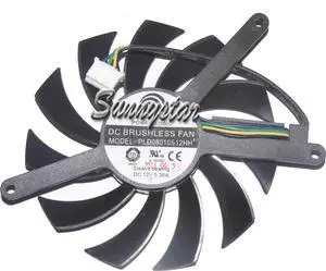 for single Cooler of Power Logic PLD08010S12HH with 12V 0.35A 4-Wires