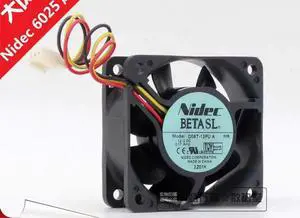 for Nidec 6025 D06T-12PU A Ball Bearing Cooler with 12V 0.17A 3Wires 3Pins For case for Nidec 6025 D06T-12PU A Ball Bearing Cooler with 12V 0.17A 3Wires 3Pins For case