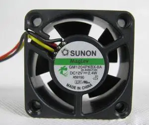for SUNON 4020 GM1204PKBX-8A square cooling fan with 12V 2.4W 3-wires