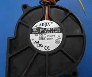 for ADDA 7530 AD7512UB 12V 0.52A 3Wire Blower Fan,dc cooling Fan