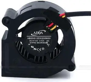 for ADDA AB0512DX200600 5cm Blower Centrifugal Fan with 12V 0.15A 3 Wires 3pins Connector