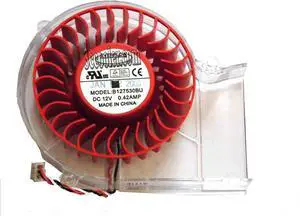for Blower Cooling fan of EVERFLOW 7530 B127530BU with 12V 0.42A 3-Wires Transparent Frame