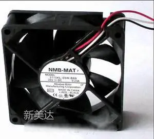 for Original NMB-MAT 3110KL-05W-B89 B01 8025 2 Balls Bearing Cooling fan with 24V 0.23A 80*80*25mm 3 Wires