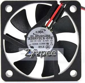 for Original ADDA AD0512LS-G70 5010 5CM DC Cooling fan with 12V 0.10A 50*50*10mm sleeve bearing 2 wires For charger