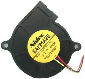 for Blower Cooling Fan of Nidec 5025 D05F-12BS2 with 12V 0.15A 3-Wires for Blower Cooling Fan of Nidec 5025 D05F-12BS2 with 12V 0.15A 3-Wires