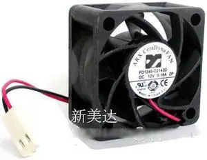 for Original ARX FD1240-C2142D 4020 hydraulic bearing Cooling fan with 40*40*20MM 12V 0.16A 2 Wires 2Pins Connector